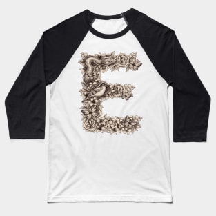 E letter illustration Baseball T-Shirt